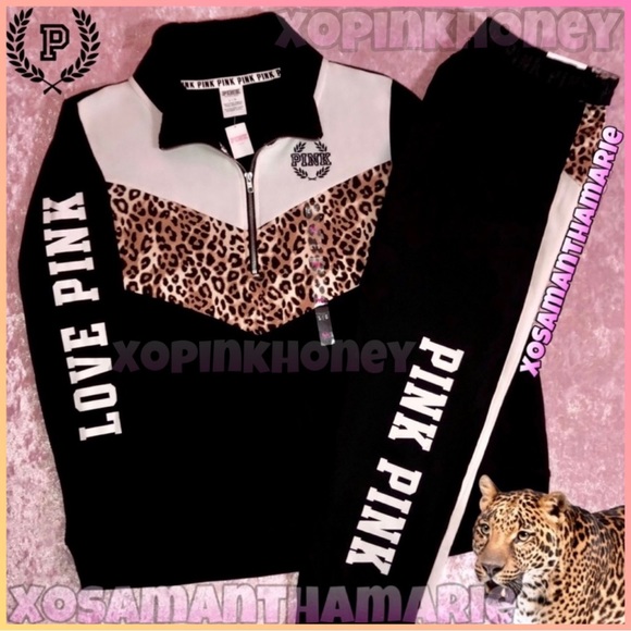 PINK Victoria's Secret Tops - VS PINK Leopard Outfit Set 🖤✨